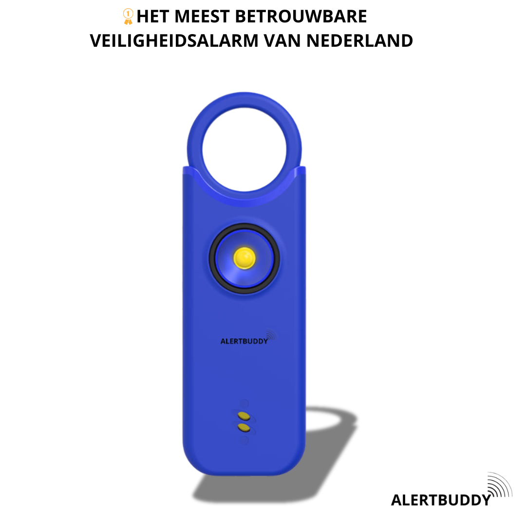AlertBuddy Persoonlijk Veiligheidsalarm – Compact, krachtig en altijd binnen handbereik