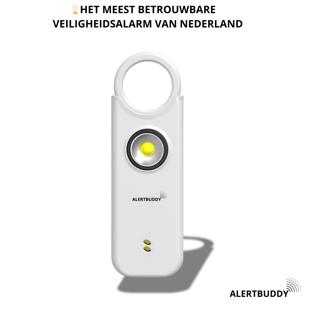 AlertBuddy Persoonlijk Veiligheidsalarm – Compact, krachtig en altijd binnen handbereik