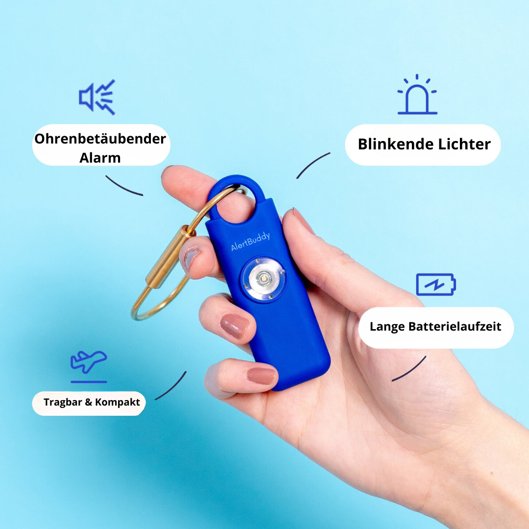 AlertBuddy Personal Safety Alarm – Compact, powerful, and always within reach