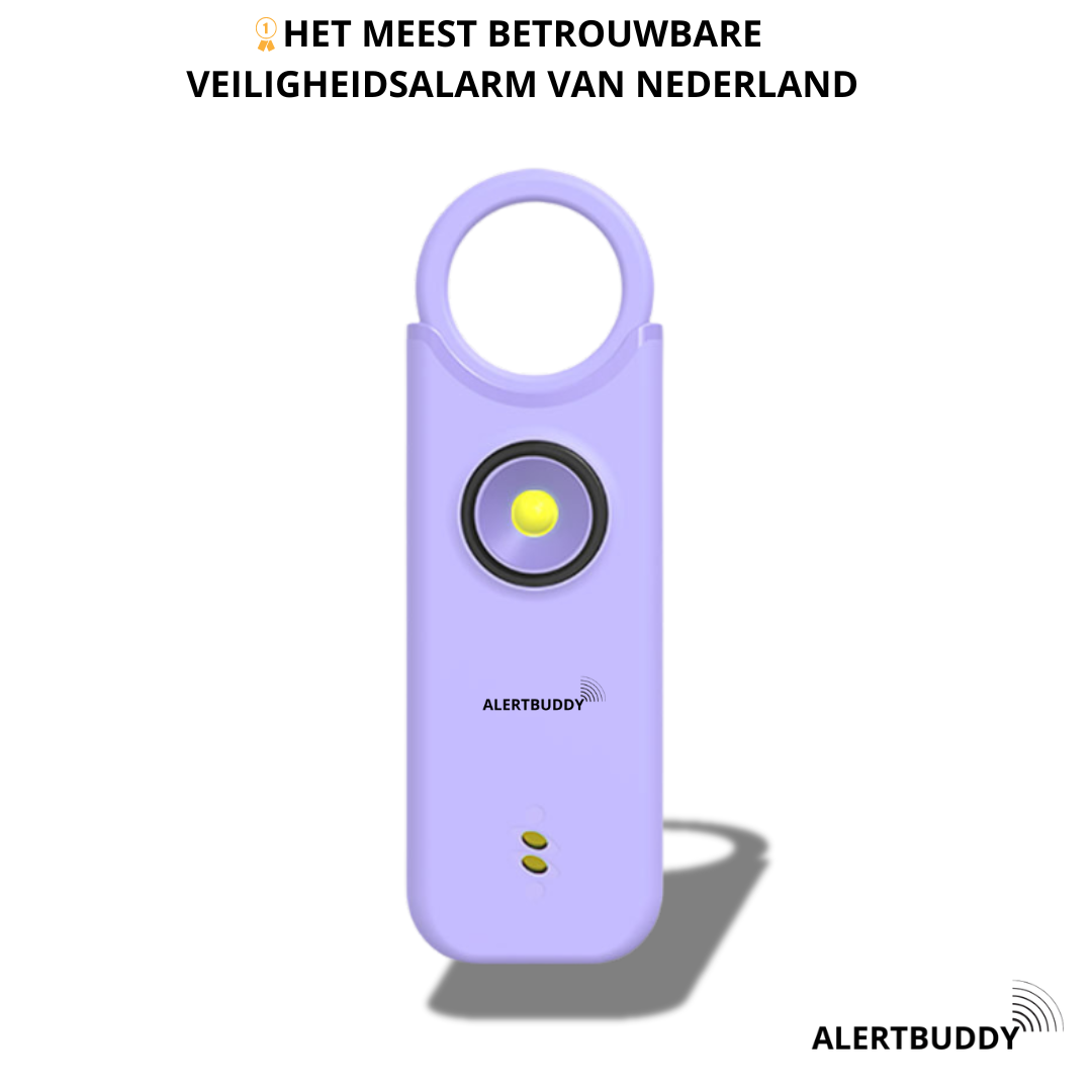AlertBuddy Persoonlijk Veiligheidsalarm – Compact, krachtig en altijd binnen handbereik