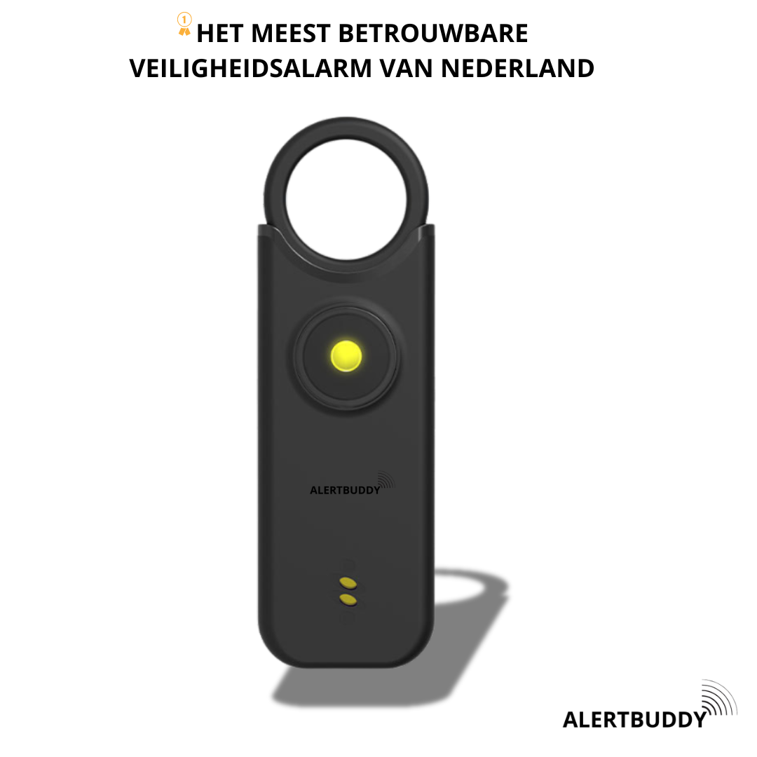 AlertBuddy Persoonlijk Veiligheidsalarm – Compact, krachtig en altijd binnen handbereik